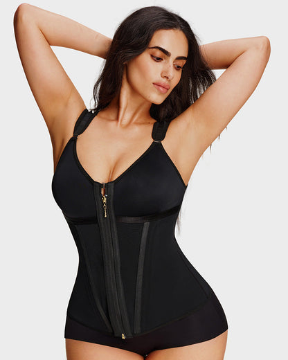 Double-Layer Tummy Control Waist Shaper Girdle With Bra