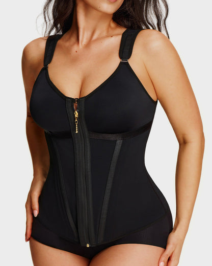 Double-Layer Tummy Control Waist Shaper Girdle With Bra