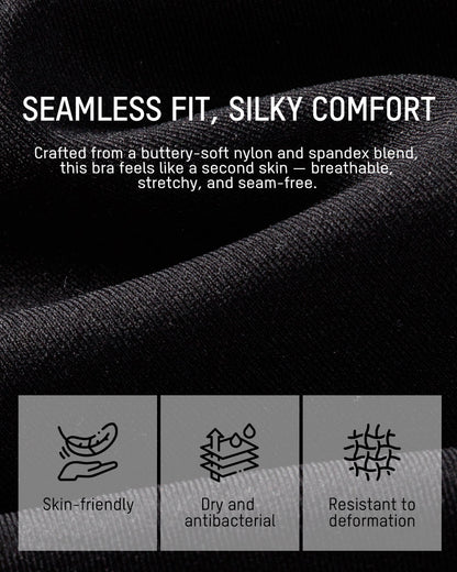 Soft Full Coverage Scalloped Wireless Jelly Bra