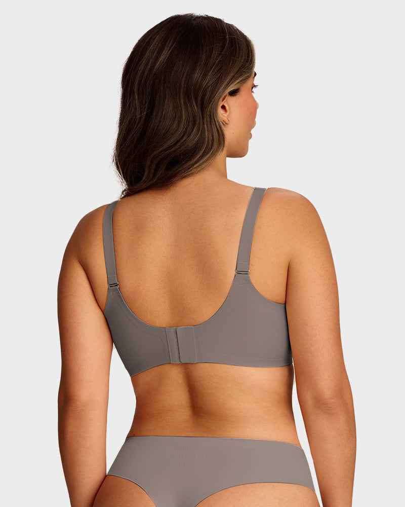 Soft Full Coverage Scalloped Wireless Jelly Bra