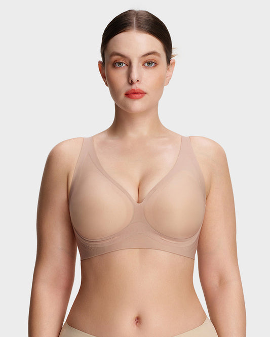 Supportive Wireless Deep-V Bra